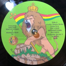 Sir Logie International Records-7"-Ghetto People Broke / Little Kirk - Limited Edition, Hand Cut Poly Vinyl