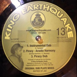 King Earthquake-12"-Piracy + Teach Dem / Ameila Harmony