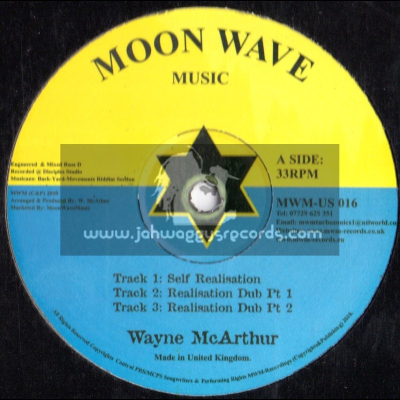 Moon Wave Music-12"-Self Realisation + Jah Love Is The Reason Why / Wayne Mcarthur (Russ D)