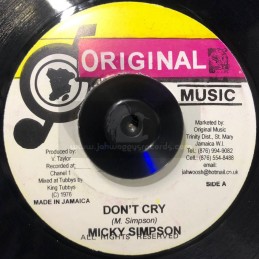 Original Music-7"-Dont Cry...