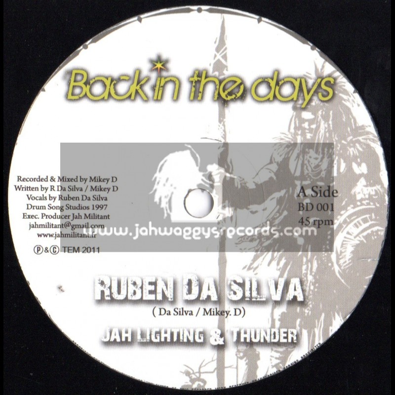 Back In The Days-10"-Jah Lightning And Thunder / Ruben Da Silva