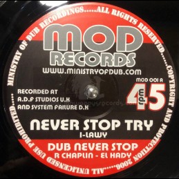 MOD Records-10"-Never Stop...