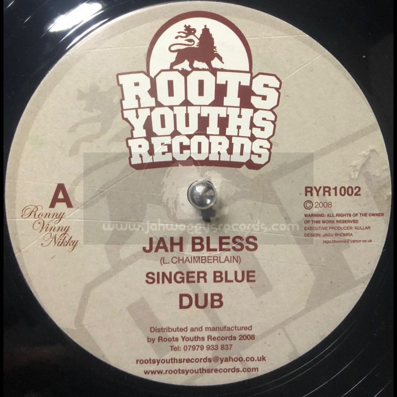 Roots youths records-12"-Jah bless / Singer blue + Tribesman / Roots youths all stars