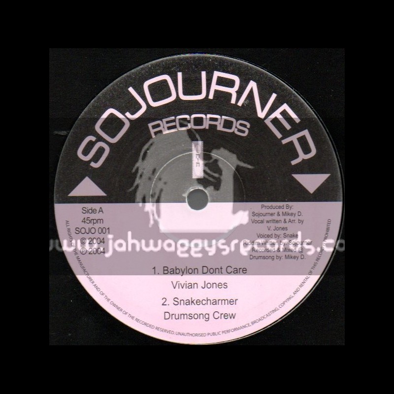 Sojourner Records-10"-Babylon Dont Care / Vivian Jones