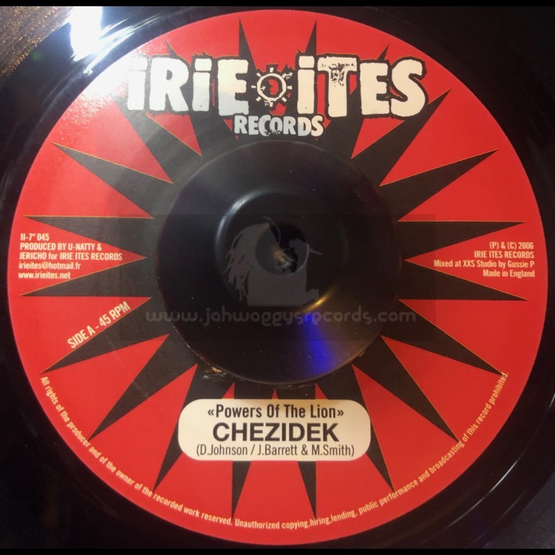 Irie Ites Records-7"-Powers Of The Lion / Chezidek + Solution / Spectacular