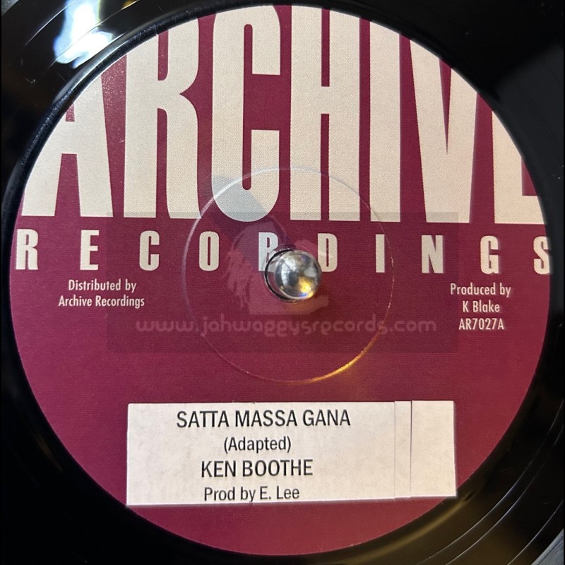 Archive Recordings-7"-Satta Massa Gana / Ken Booth