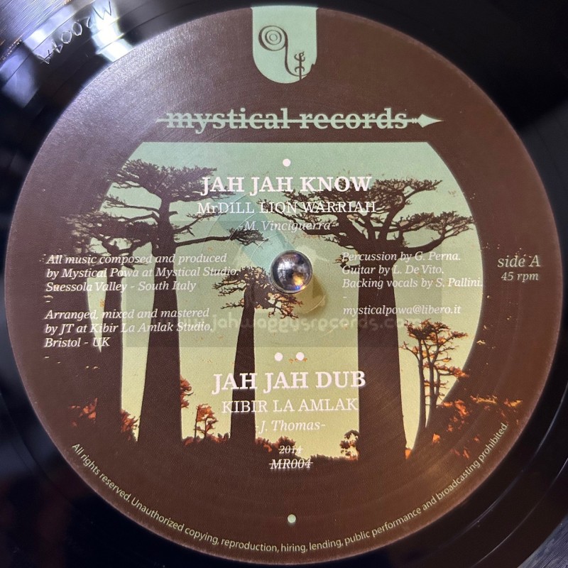 Mystical Records-12"-Jah Jah Know / MrDill Lion Warrior+Trust The Dream / Mulu & I Jah Saloman (Kibir La Amlak)