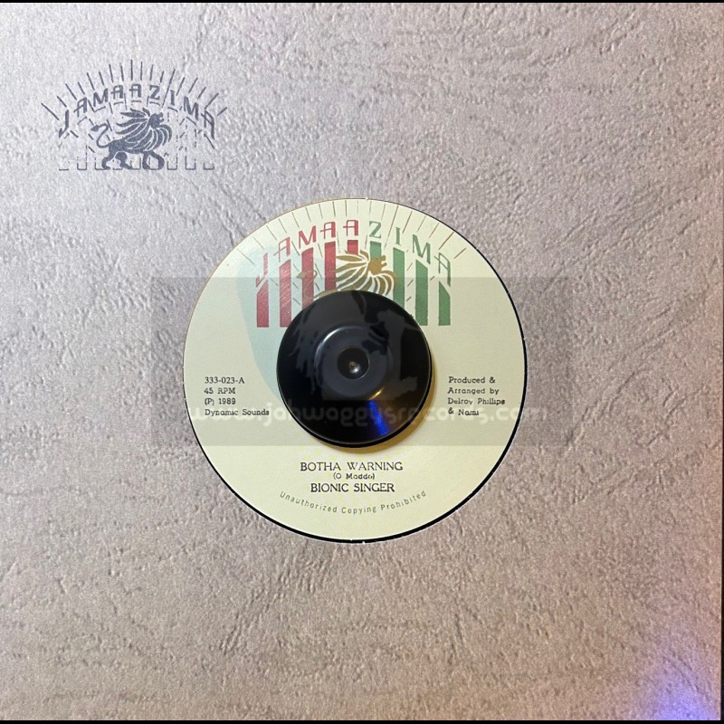 Jamaazima-7"-Botha Warning / Bionic Singer + Warning To Botha / Jamaazima All Star