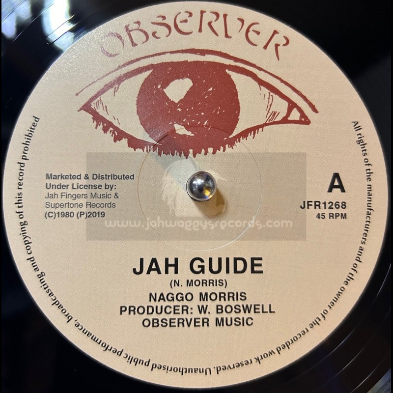 Observer-Jah Fingers-12"-Jah Guide / Naggo Morris + Give Her My Love / The Observer