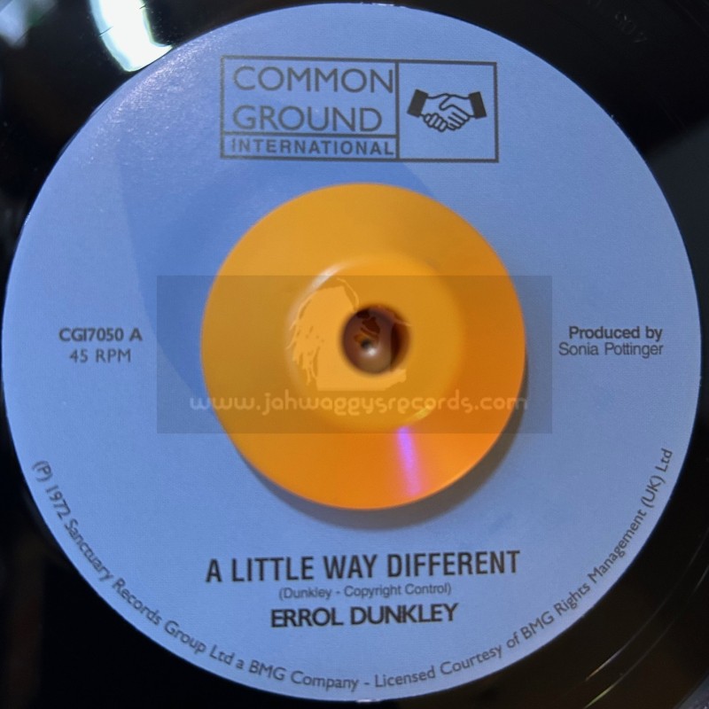 Common Ground Int-7"-A Little Way Different / ERROL DUNKLEY +  I'm Not The Man For You / ERROL DUNKLEY