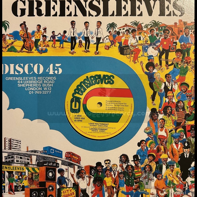 Greensleeves Records-12"-Love You Tonight / Johnny Osbourne + Purify Your Heart / Johnny Osbourne