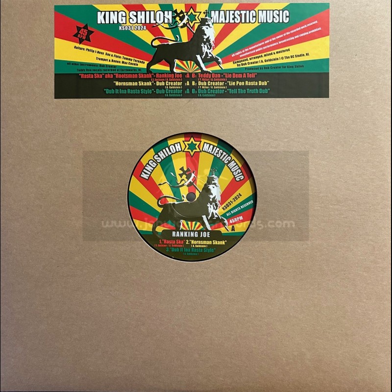 King Shiloh Majestic Music-12"-Rasta Ska / Ranking Joe + Lie Dem A Tell / Teddy Dan