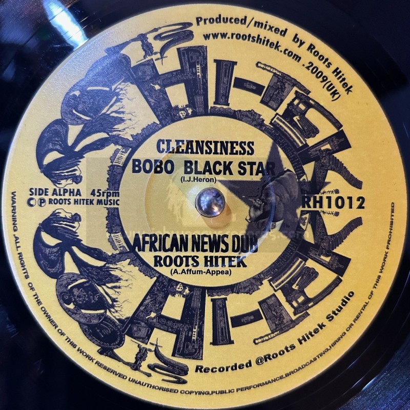 Roots Hi Tek-10"-Cleansiness / Bobo Black Star