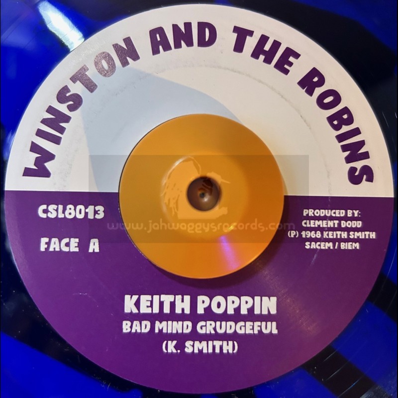 Winston And The Robins-7"-Bad Mind Grudgeful / Keith Poppin