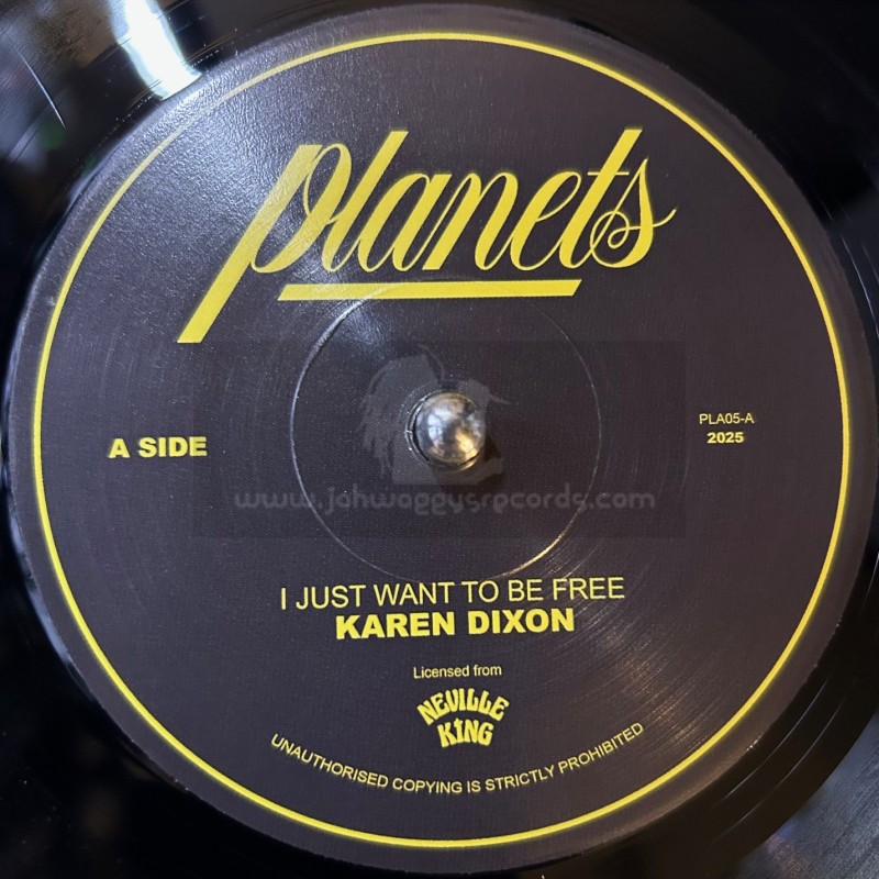 Planets Records-7"-I Just Want To Be Free / Karen Dixon