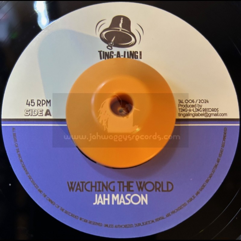 Ting A Ling Records-7"-Watching The World / Jah Mason + Rocky Road / King Lorenzo