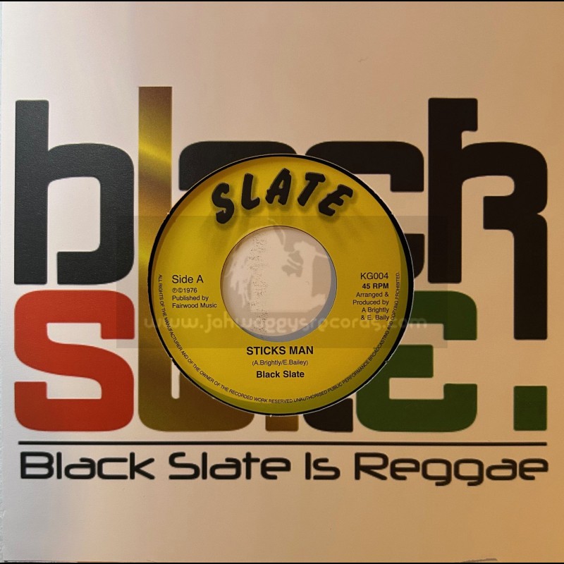 英7” Black Slate Sticks Man TRY2 Top Ranking Records /00080 Slate-7