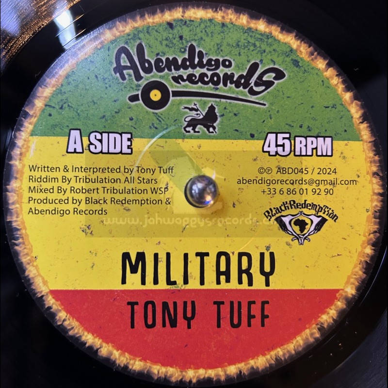 Abendigo Records-7"-Military / Tony Tuff + Military Version / Robert Tribulation