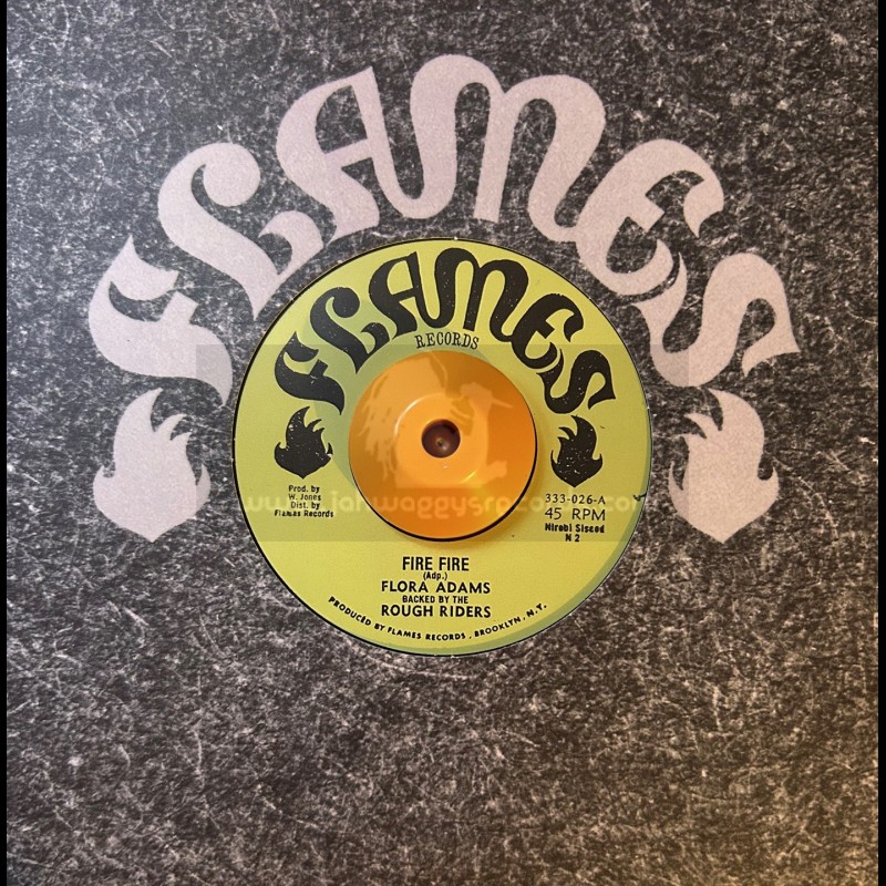 Flames Records-7"-Misty Blue / Flora Adams - Backed By The Rough Riders
