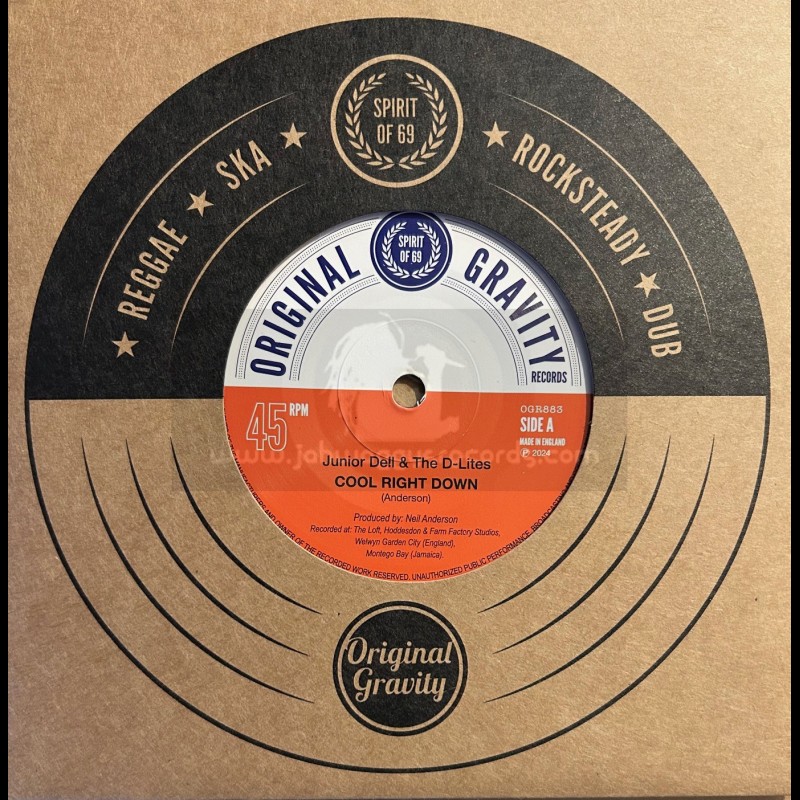 Original Gravity-7"-Cool Right Down / Junior Dell And The D-Lites