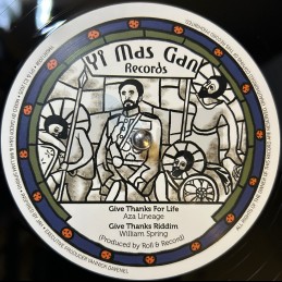 Yi Mas Gan Records-12"-Give Thanks For Life / Aza Lineage + Badman Horns / Benyah