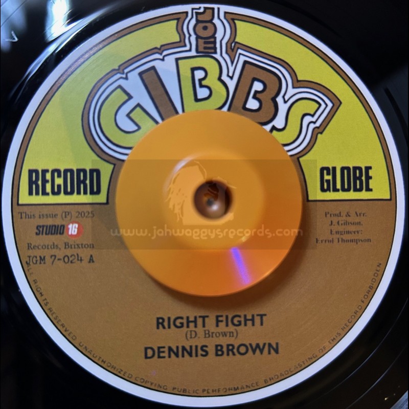 Joe Gibbs-7"-Right Fight / Dennis Brown