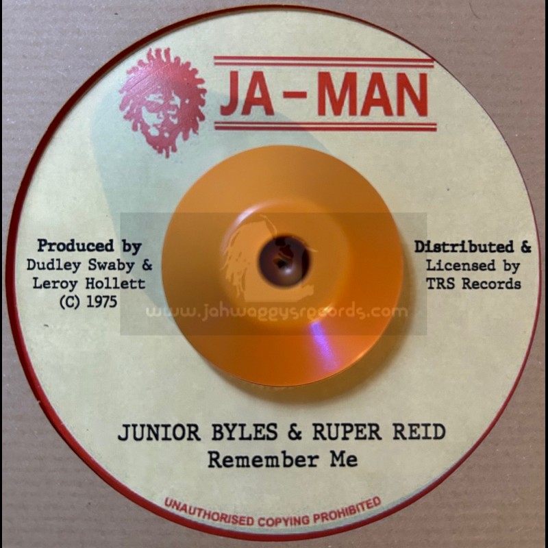 Ja-Man-Top Ranking Sound-7"-Remember Me / Junior Byles And Rupert Reid