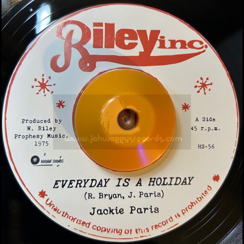 Riley Inc-7"- Everyday Is A Holiday / Jackie Paris