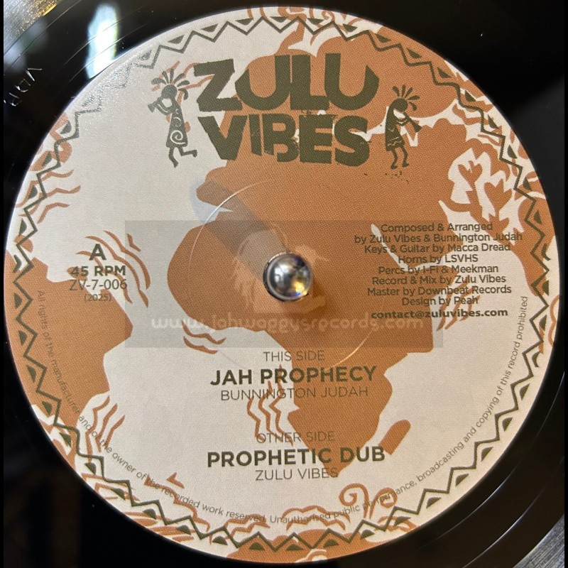 Zulu Vibes-7"-Jah Prophecy / Bunnington Judah