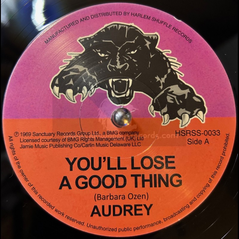 Harlem Shuffle-7"-You'll Lose A Good Thing / Audrey + Love Me Tonight / Audrey