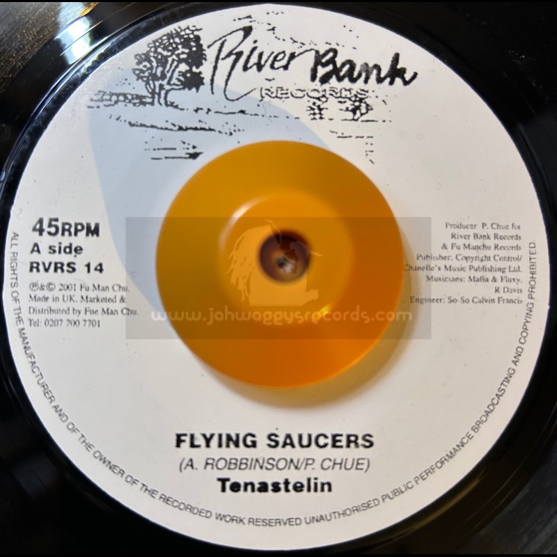 RIVERBANK RECORDS-7"-FLYING SAUCERS / TENA STELIN