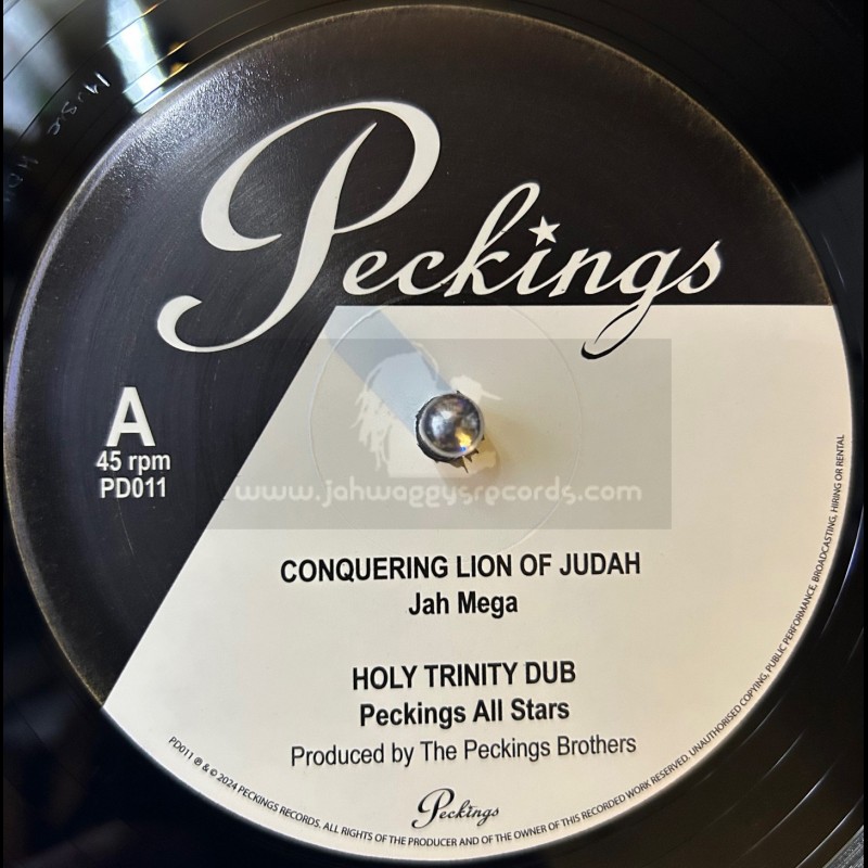 Peckings-12"-Conquering Lion of Judah / Jah Mega + Jah Works / Sister Jahian