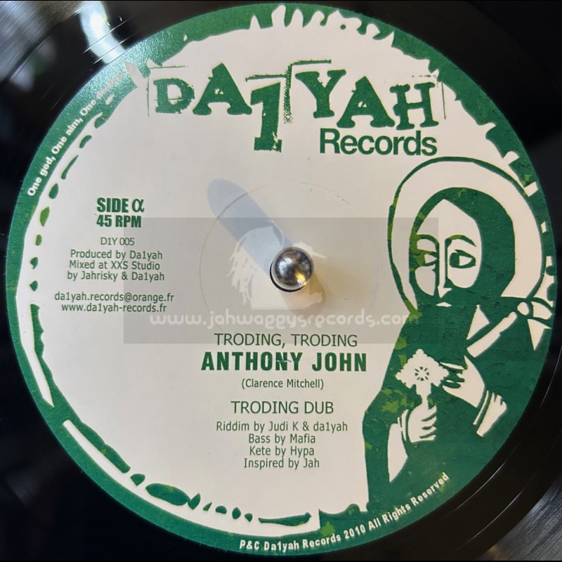 Da 1 Yah Records-10"-Trodding, Trodding / Anthony John
