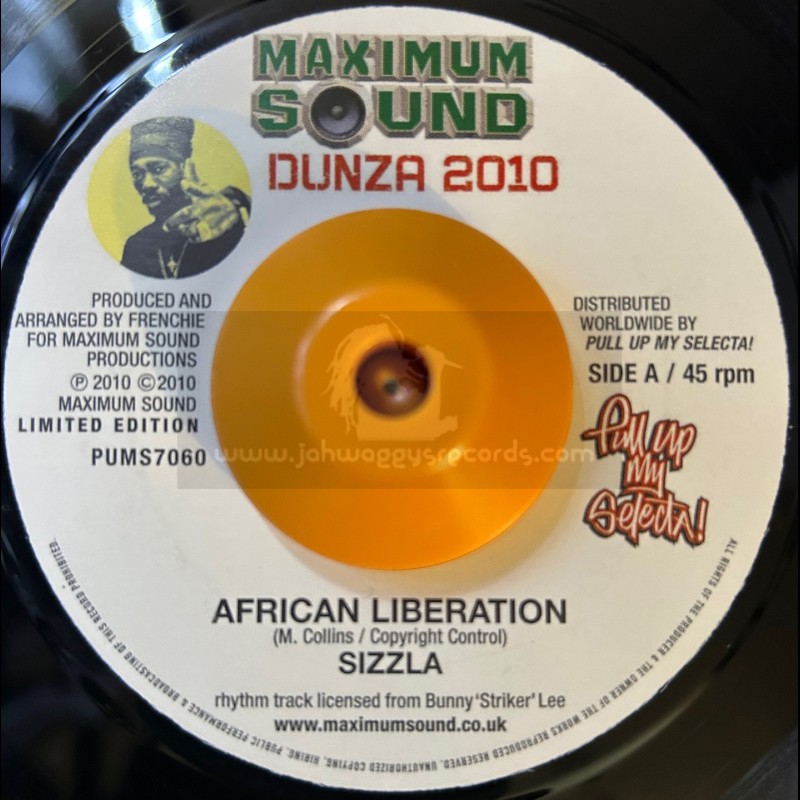 MAXIMUM SOUNDS-7"-AFRICAN LIBERATION / SIZZLA-DUNZA 2010