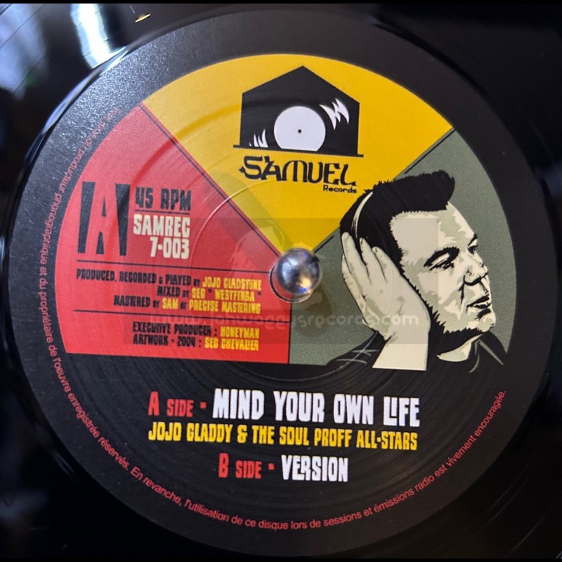 Samuel Records-7"-Mind Your Own Life / Jojo Gladstone