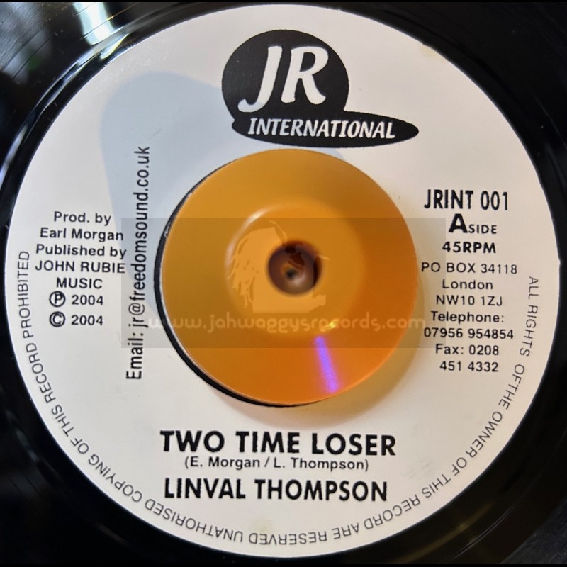 Jr International-7"-Two Time Loser / Linval Thompson