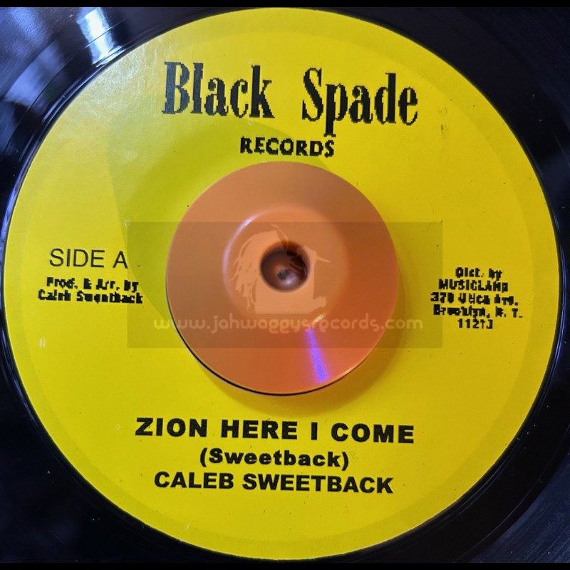 Test Press-7"-Zion Here I Come / Caleb Sweetback + Think It Over / Al Moodie