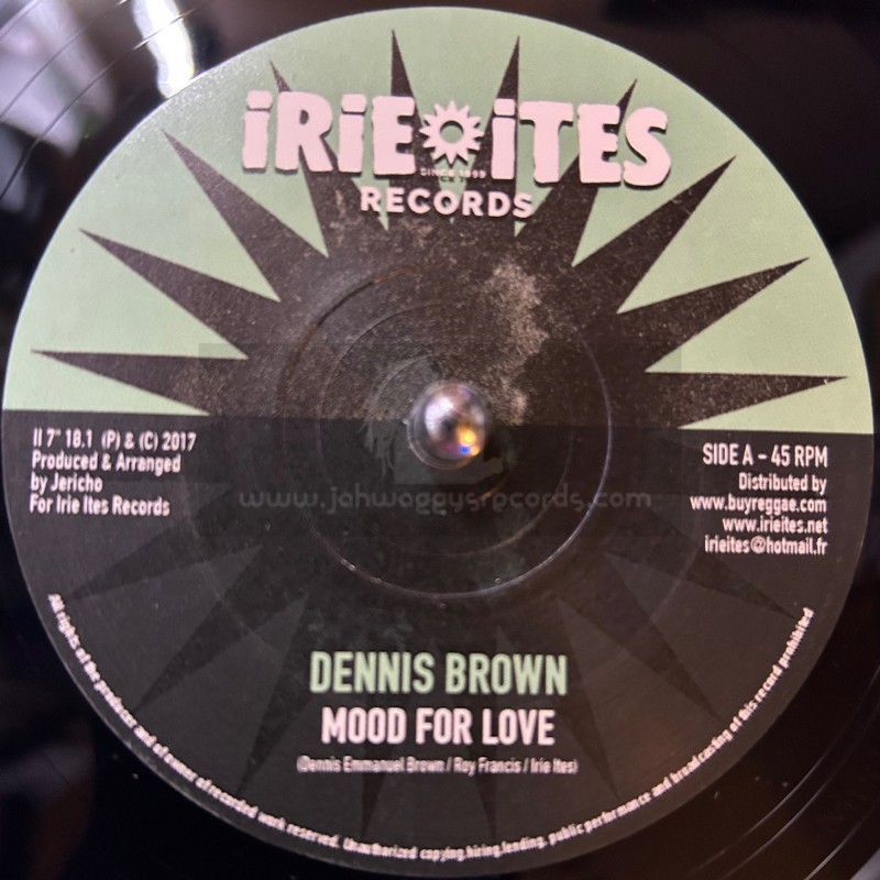 Irie Ites Records-7"-Mood For Love / Dennis Brown + African Dub / Jericho