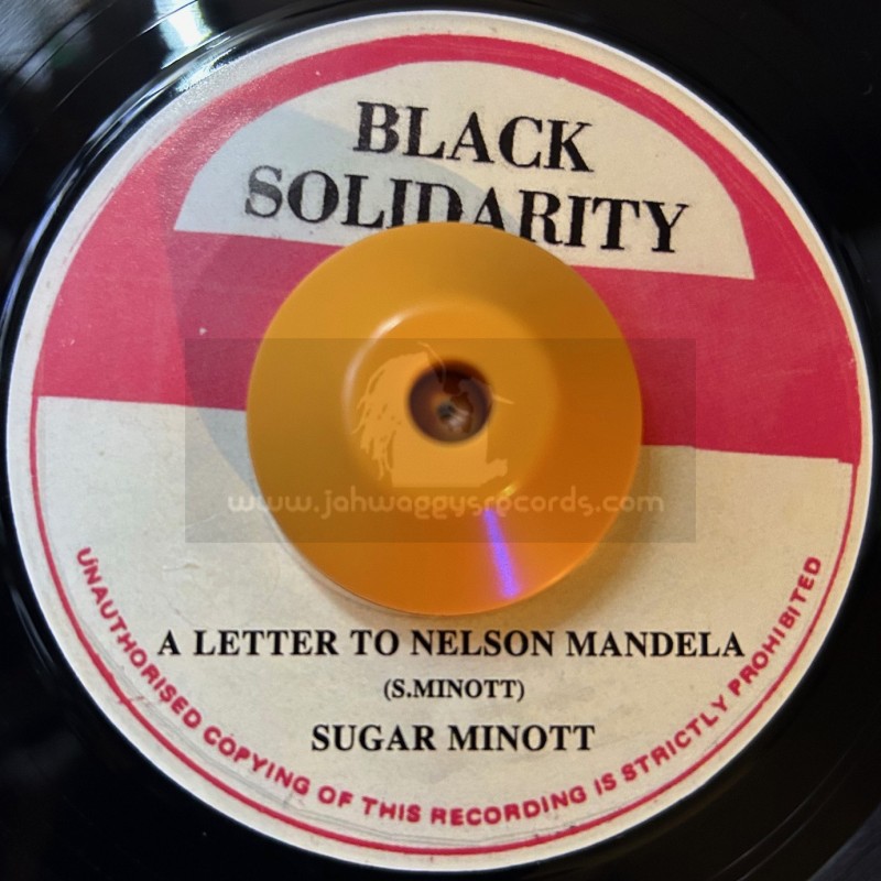 White Label-7"-A LETTER TO NELSON MANDELLA/SUGAR MINOTT