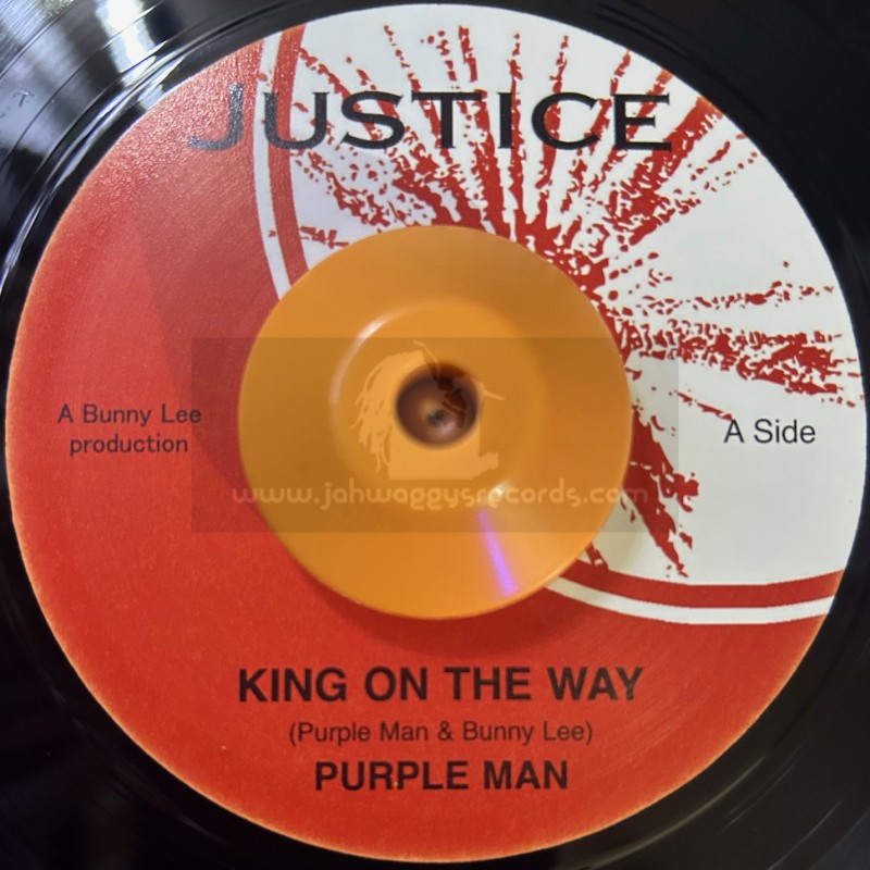 Justice-7"-King On The Way / Purple Man + Aggrovators Dubplate Mix