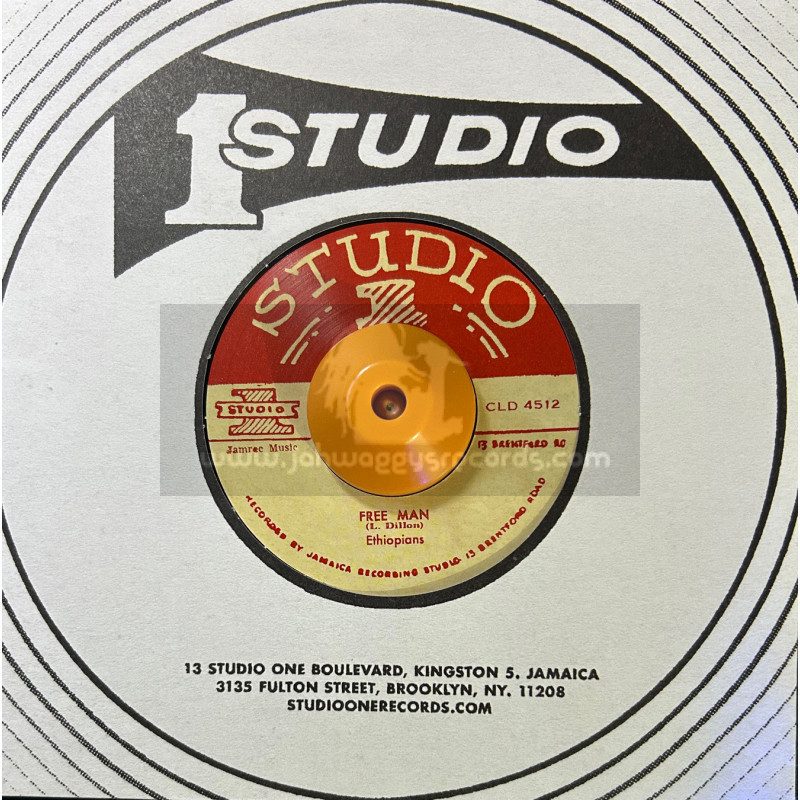 Studio One-7"-Free Man / The Ethiopians + Shanty Town / Soul Brothers