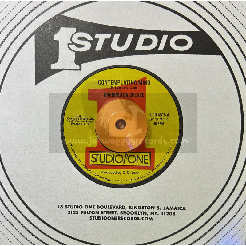 Studio One-7"-Contemplating Mind / Barrington Spence