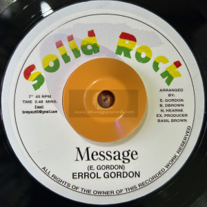 Solid Rock-7"-Message / Errol Gordon