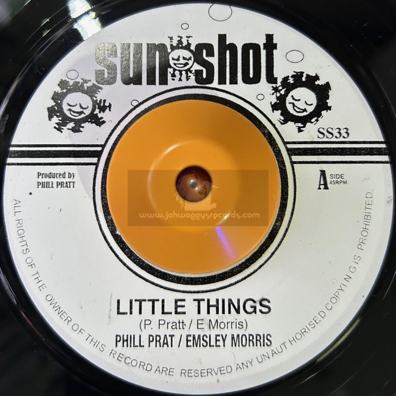Sunshot-7"-Little Things / Phill Pratt, Emsley Morris + Dirty Dozens / Phil Pratt All Stars