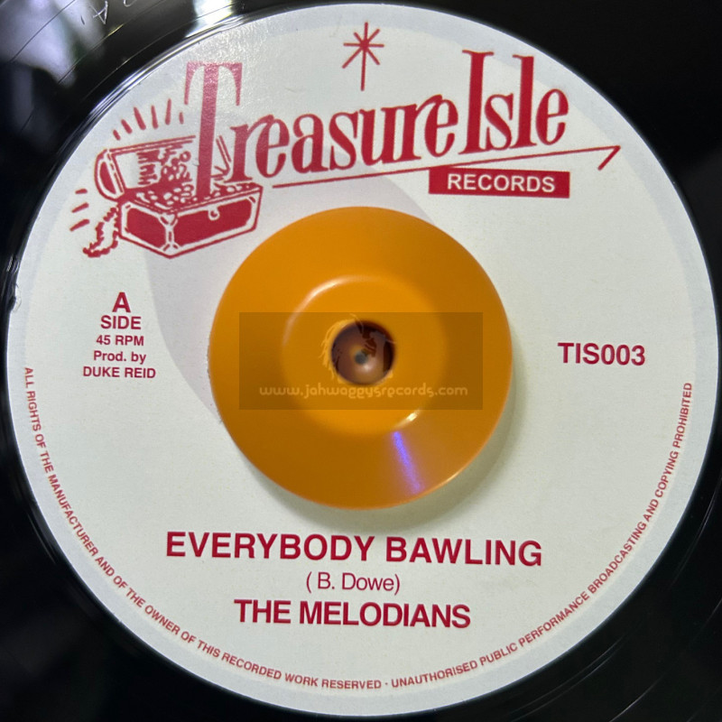 Treasure Isle-7"-Everybody Bawling / The Melodians + Everybody Bawling / U Roy