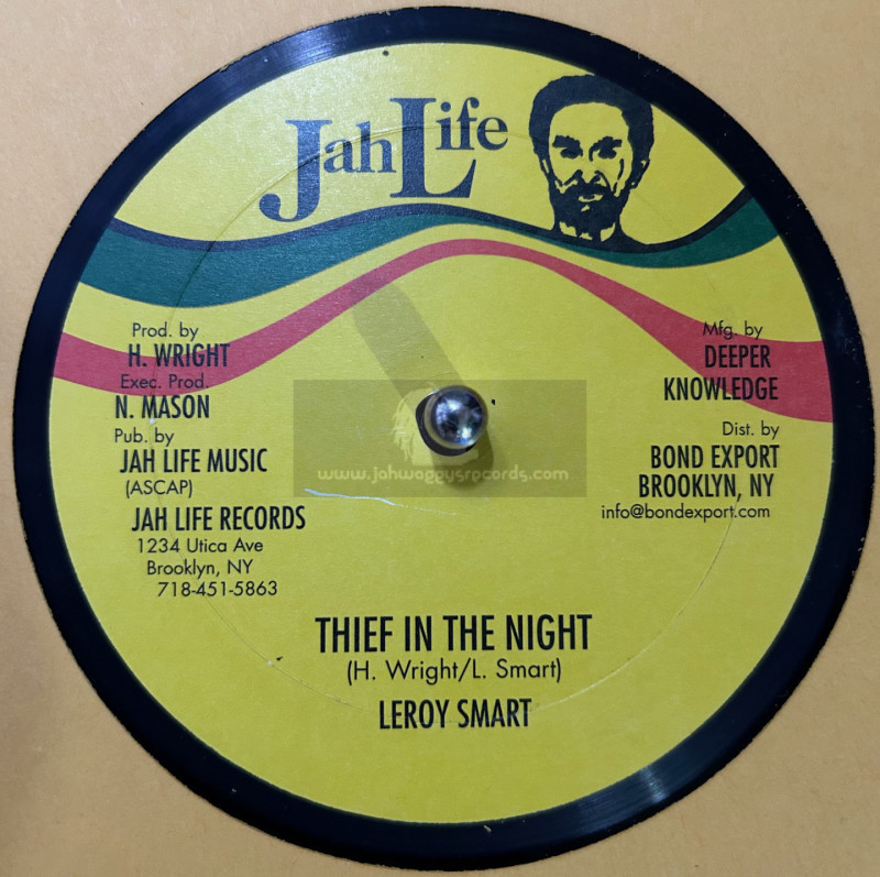 Jah Life Records-10"-Thief In The Night + Warrior / Leroy Smart