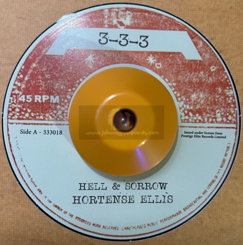 3-3-3-7"-Hell And Sorrow / Hortense Ellis + Tribulation / Big Youth