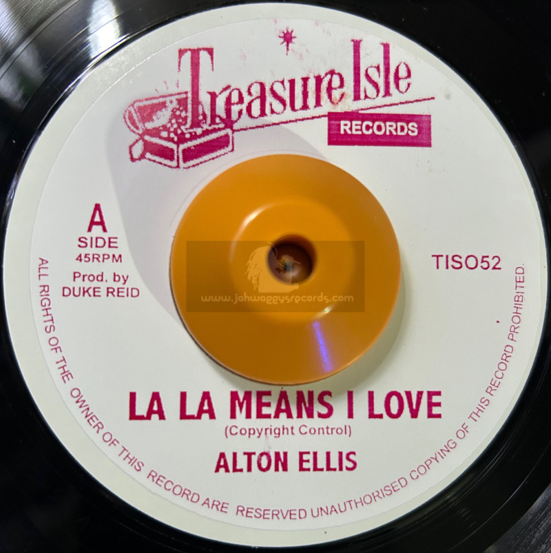 Treasure Isle-7"-La La Means I Love You / Alton Ellis + Passion Love / Melodians