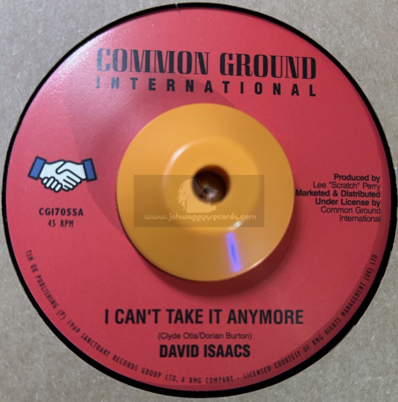 Common Ground Int-7"-I Can't Take It Anymore / David Isaacs +  Anyway / Lambert Douglas