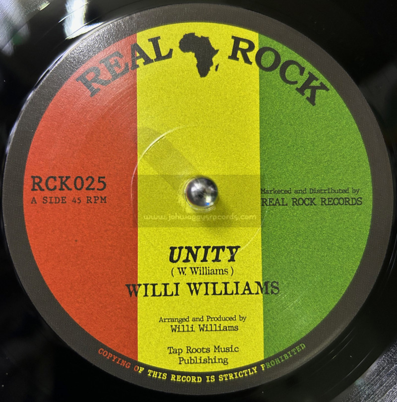Real Rock Records-7"-Unity / Willie Williams